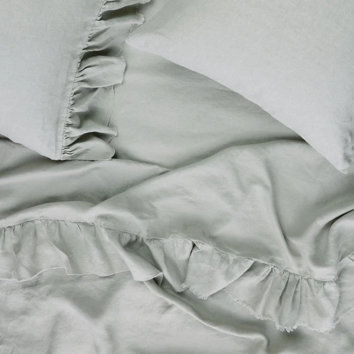 Society Of Wanderers - Pistachio Fitted Sheet - Queen