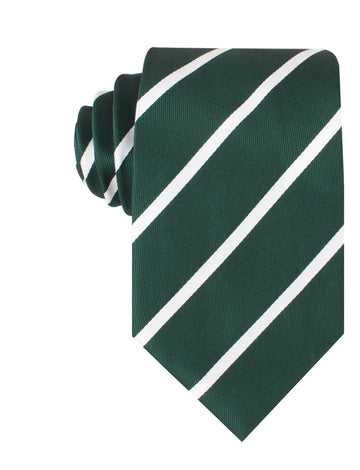 Otaa - Forest Green Striped Necktie