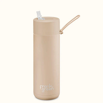 Frank Green - 20oz Reusable Bottle with Straw Lid - Soft Stone