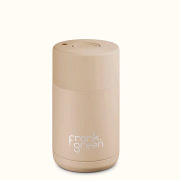 Frank Green - 10oz Reusable Cup with Push Button lid - Soft Stone