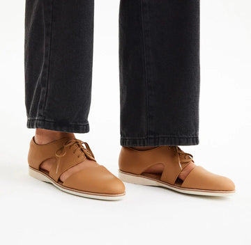 Rollie - Derby Cut Out - Soft Tan