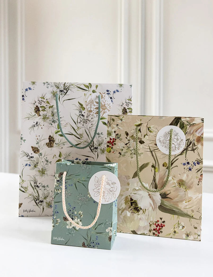 Bespoke Letterpress - Small Gift Bag - English Garden