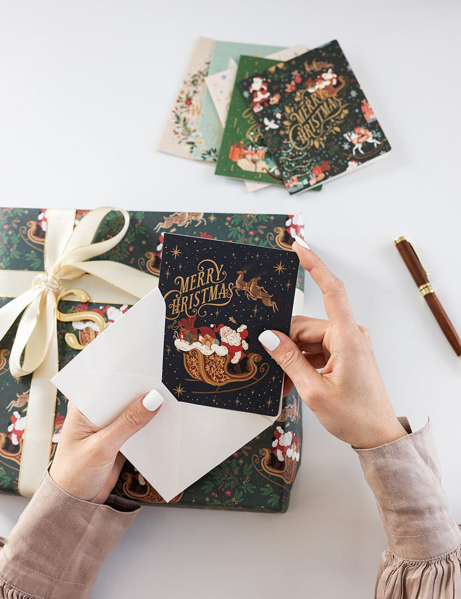 Bespoke Letterpress - Christmas Card Boxset - An Enchanted Christmas - 6 Pack