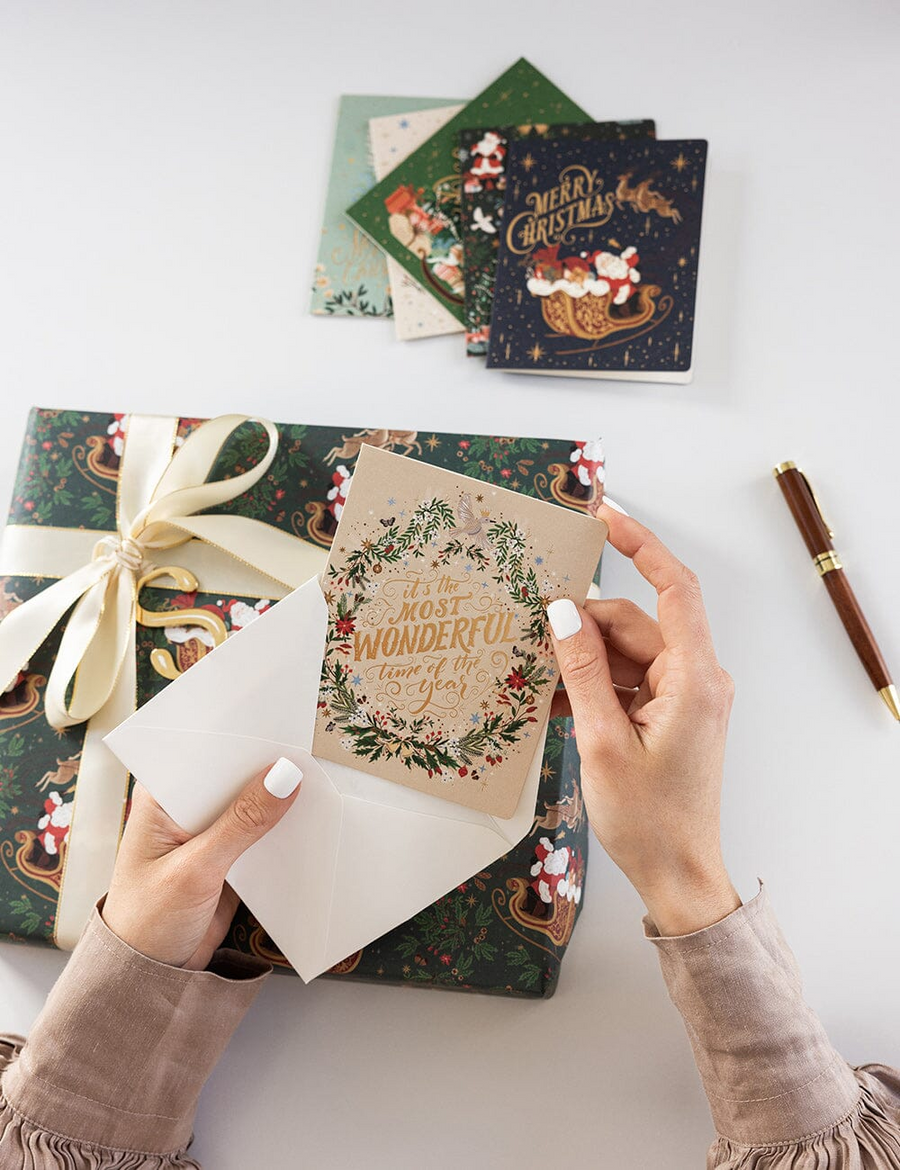 Bespoke Letterpress - Christmas Card Boxset - An Enchanted Christmas - 6 Pack