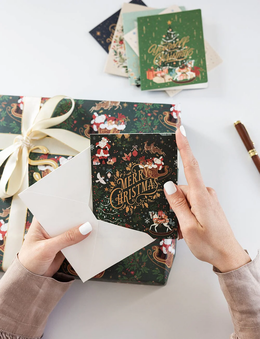 Bespoke Letterpress - Christmas Card Boxset - An Enchanted Christmas - 6 Pack