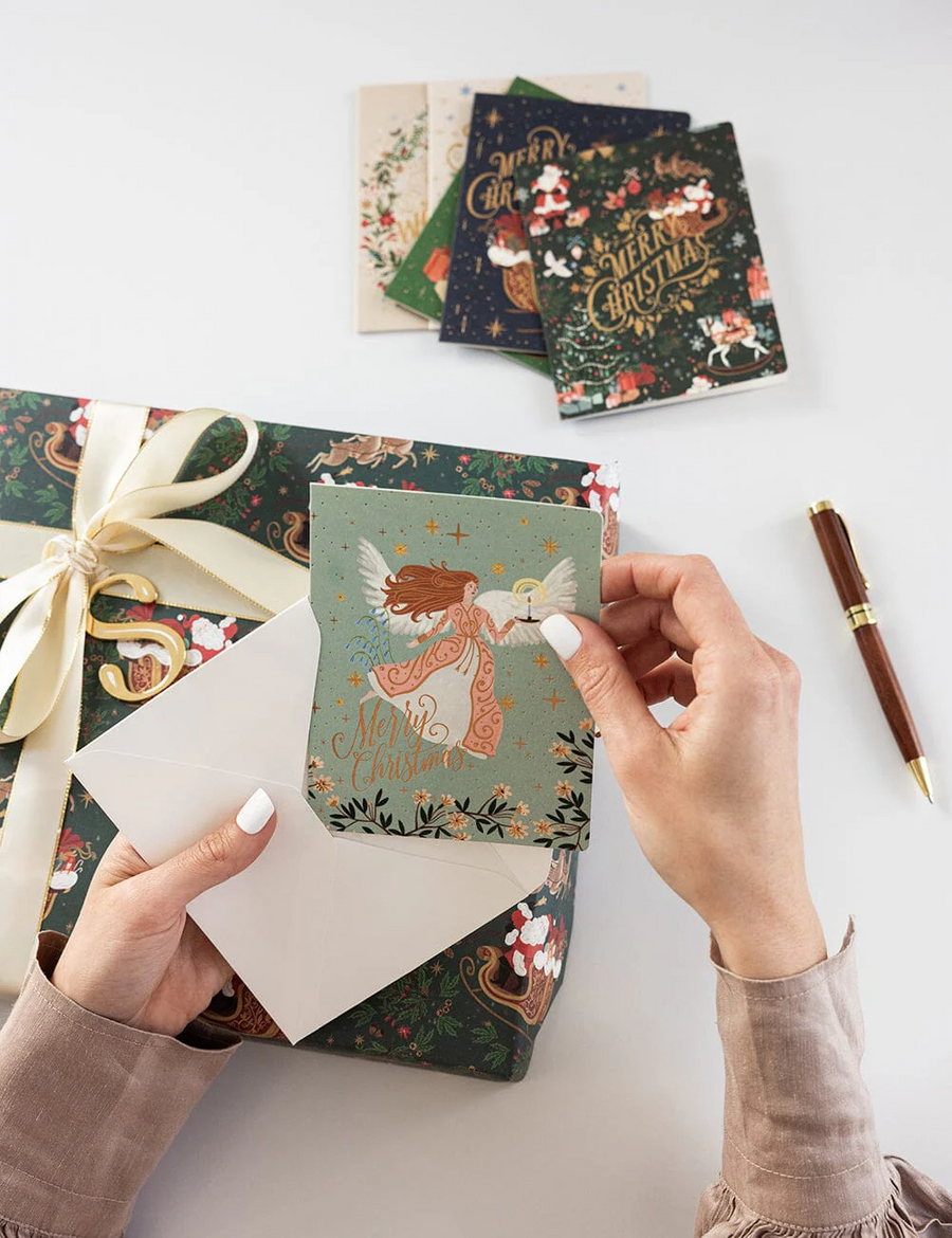 Bespoke Letterpress - Christmas Card Boxset - An Enchanted Christmas - 6 Pack