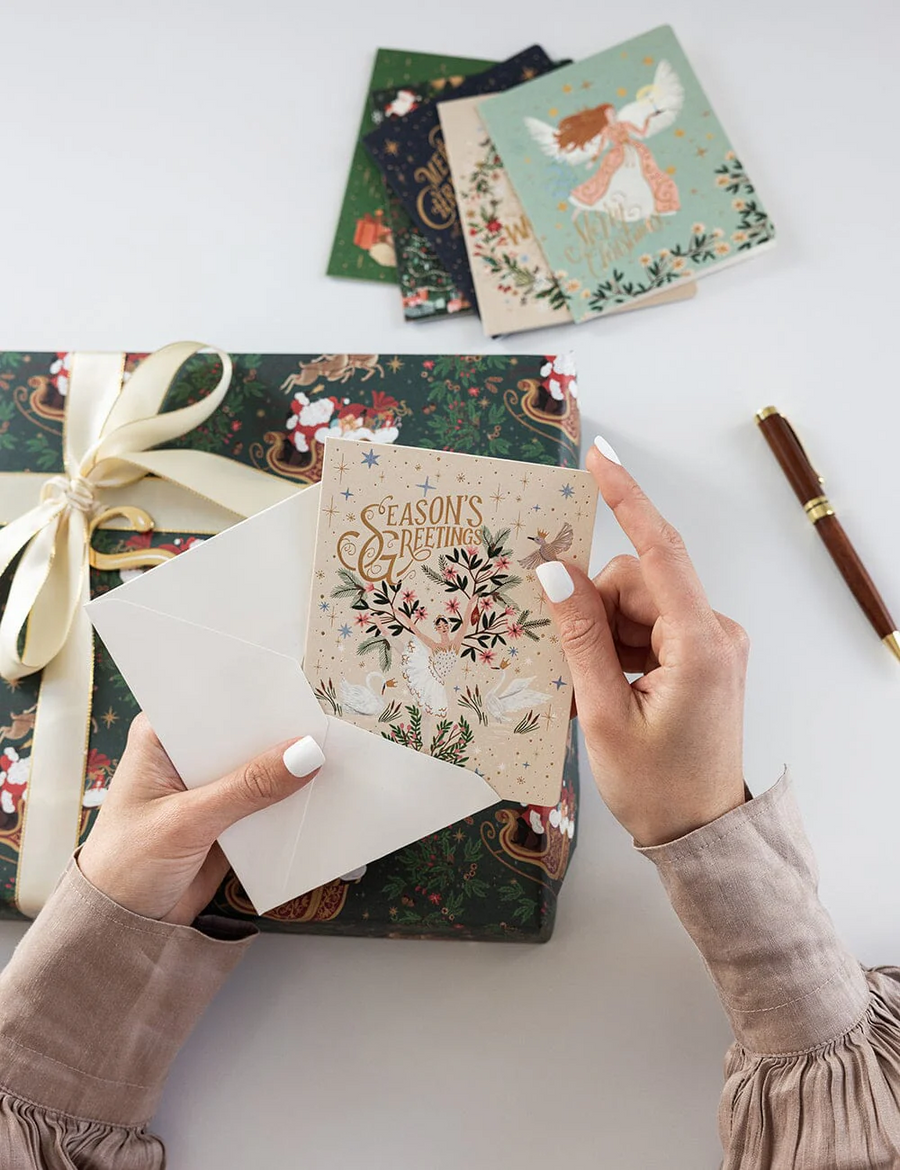 Bespoke Letterpress - Christmas Card Boxset - An Enchanted Christmas - 6 Pack