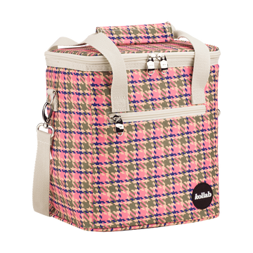 Kollab - Mini Cooler Bag - Pink Houndstooth