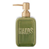 Coast to Coast Home - Hands Ceramic Soap Dispenser - Olive