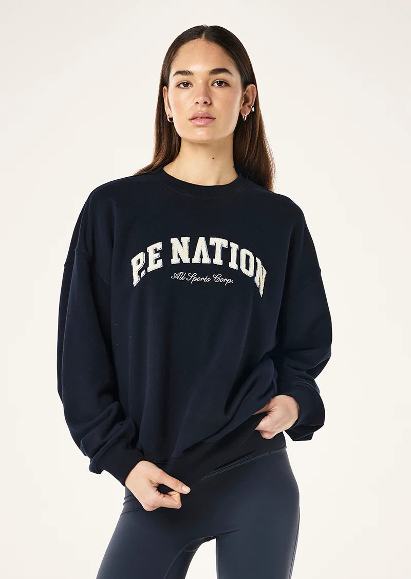 P.E Nation - HERITAGE SWEAT IN DARK SAPPHIRE