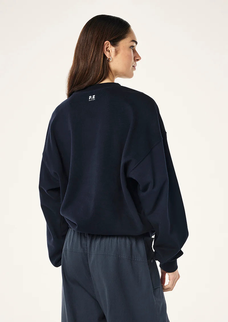 P.E Nation - HERITAGE SWEAT IN DARK SAPPHIRE