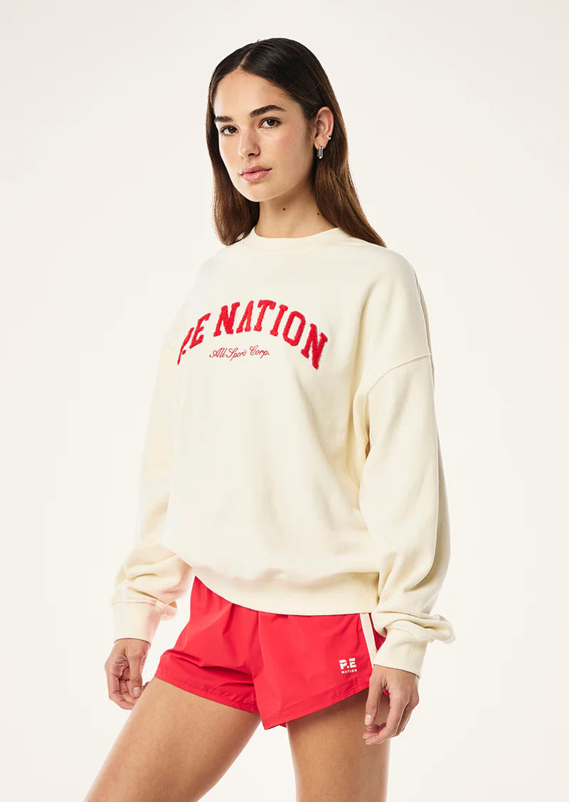 P.E Nation - HERITAGE SWEAT IN WHISPER WHITE