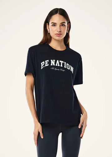 P.E Nation - HERITAGE TEE IN DARK SAPPHIRE