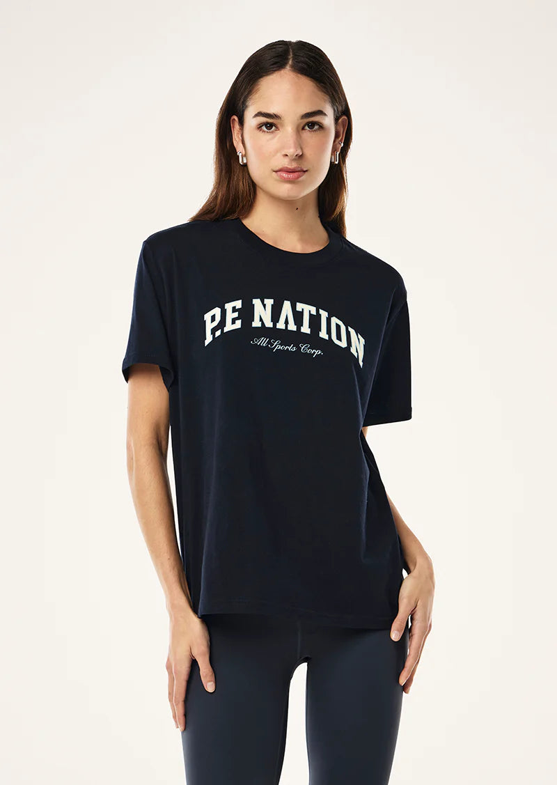P.E Nation - HERITAGE TEE IN DARK SAPPHIRE