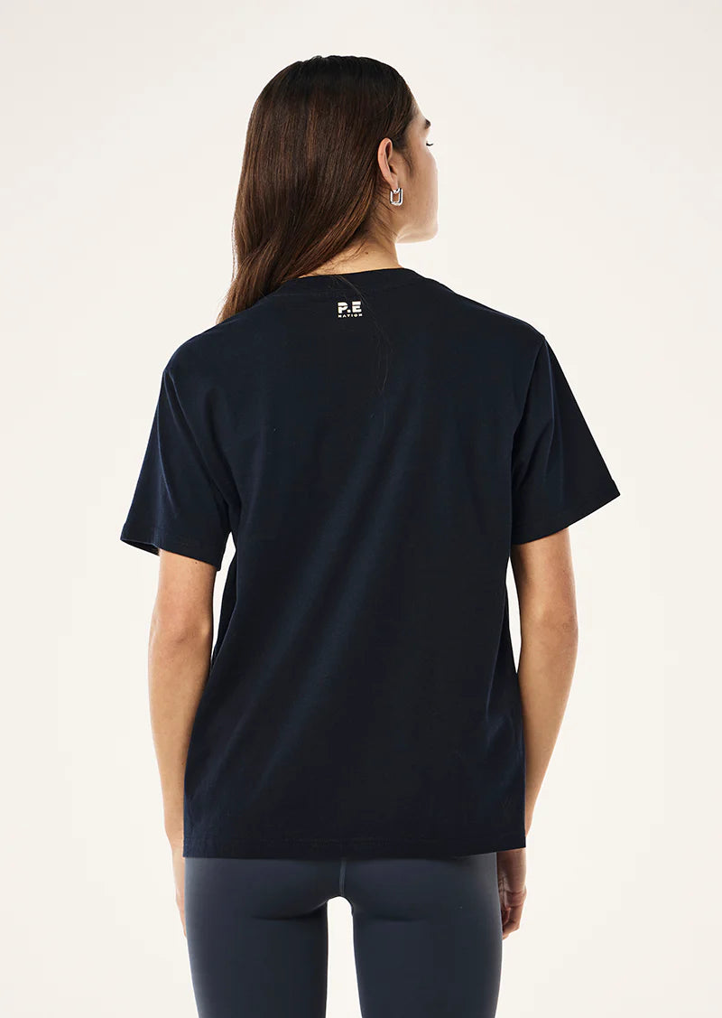 P.E Nation - HERITAGE TEE IN DARK SAPPHIRE