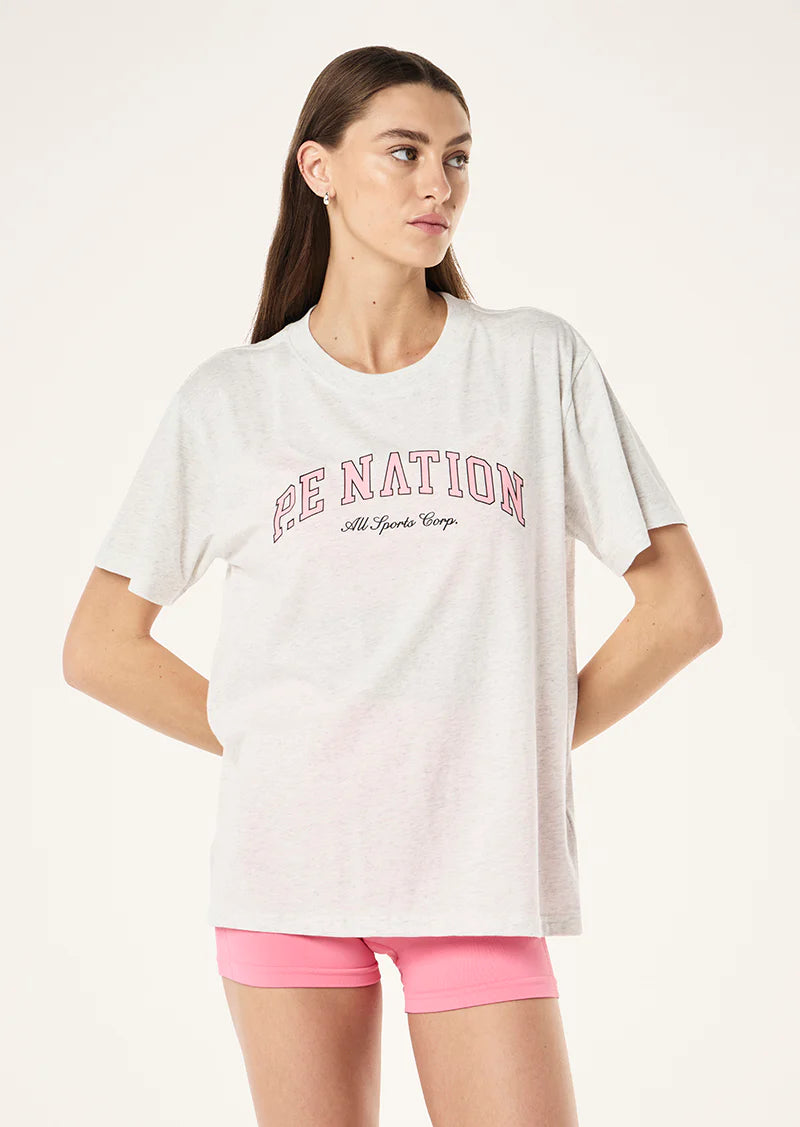P.E Nation - Heritage Tee - Grey Marle