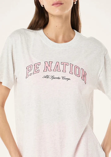 P.E Nation - Heritage Tee - Grey Marle