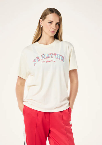 P.E Nation - HERITAGE TEE IN WHISPER WHITE