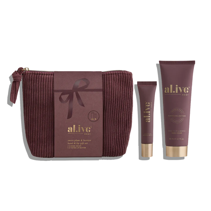 Al.ive Body - Hand & Lip Gift Set Sweet Plum & Berries
