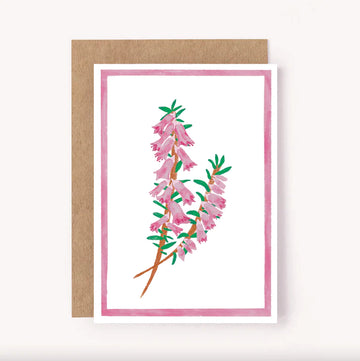 Lauren Sissons - Australian Wild Flower Card - Heath