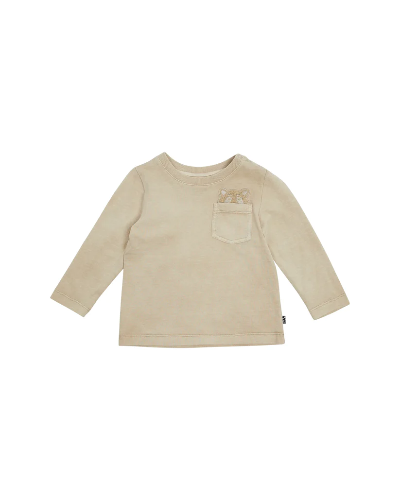 Animal Crackers - Raffael Long Sleeve Tee - Tan