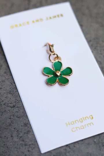 Grace & James - Hanging Charm - Flower Green