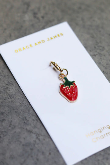 Grace & James - Hanging Charm - Strawberry