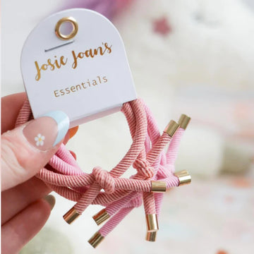 Josie Joan's - Pandora Pink Hair Tie Essentials - Set of 5