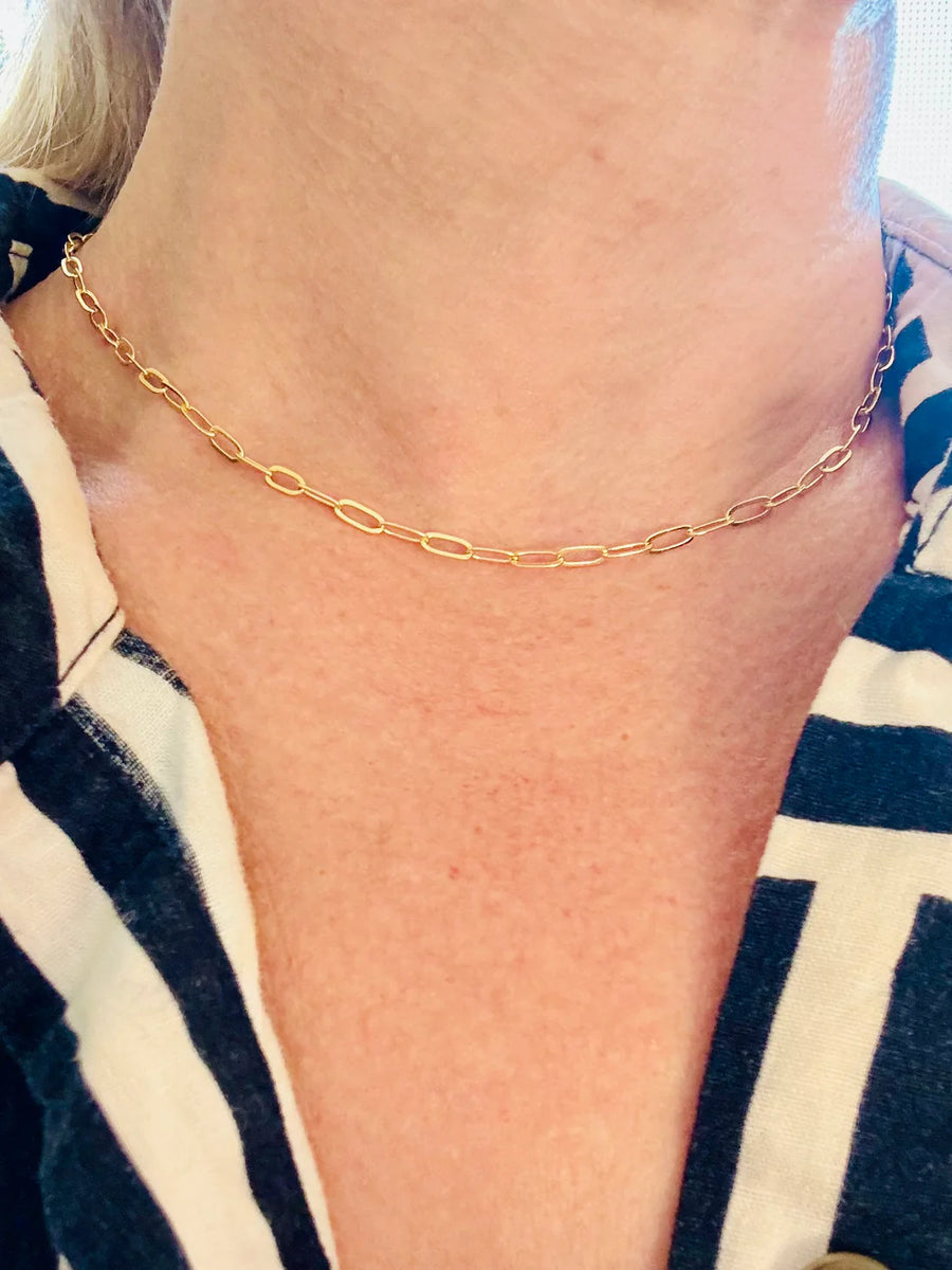 Pop Design - Gold Paper Clip Necklace