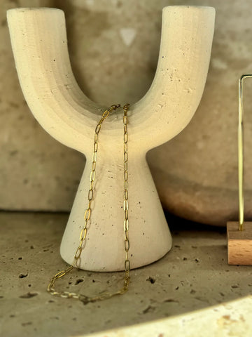 Pop Design - Gold Paper Clip Necklace