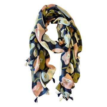 Greenwood Designs - Poppy Abstract Floral - Autumn/Winter Scarf