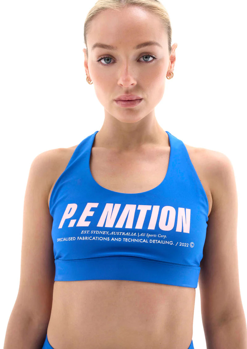 P.E Nation - In Play Sports Bra - Electric Blue