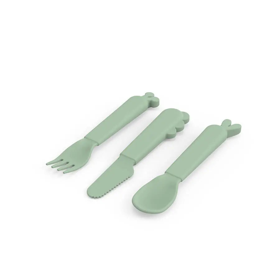 Done By Deer - Kiddish Cutlery Set - Green