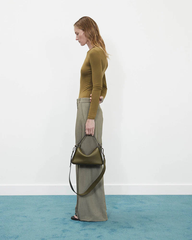 The Horse - Clementine bag - Olive Pebbled Leather