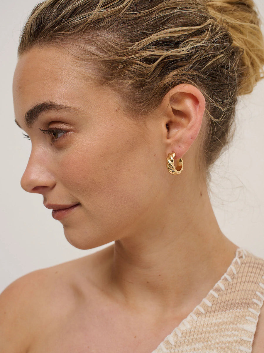 Angels Whisper - Camile Twist 18K Gold Plated Earrings