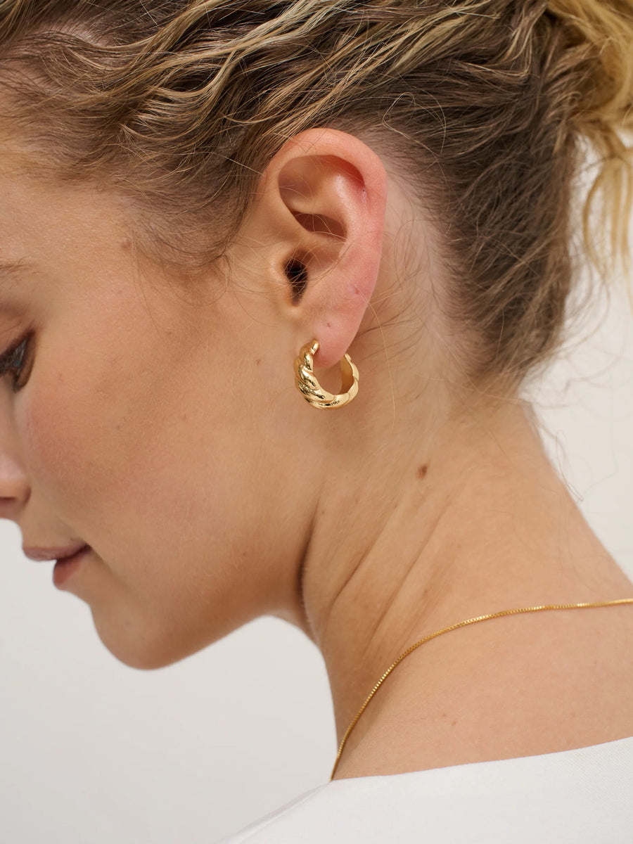 Angels Whisper - Camile Twist 18K Gold Plated Earrings