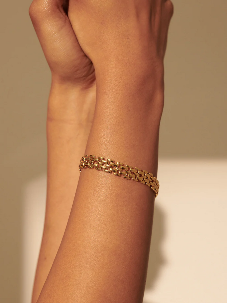 Angels Whisper - Popcorn Chain 18K Gold Bracelet