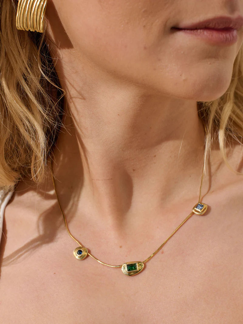 Angels Whisper - Gisel Eye 18k Gold Plated Necklace