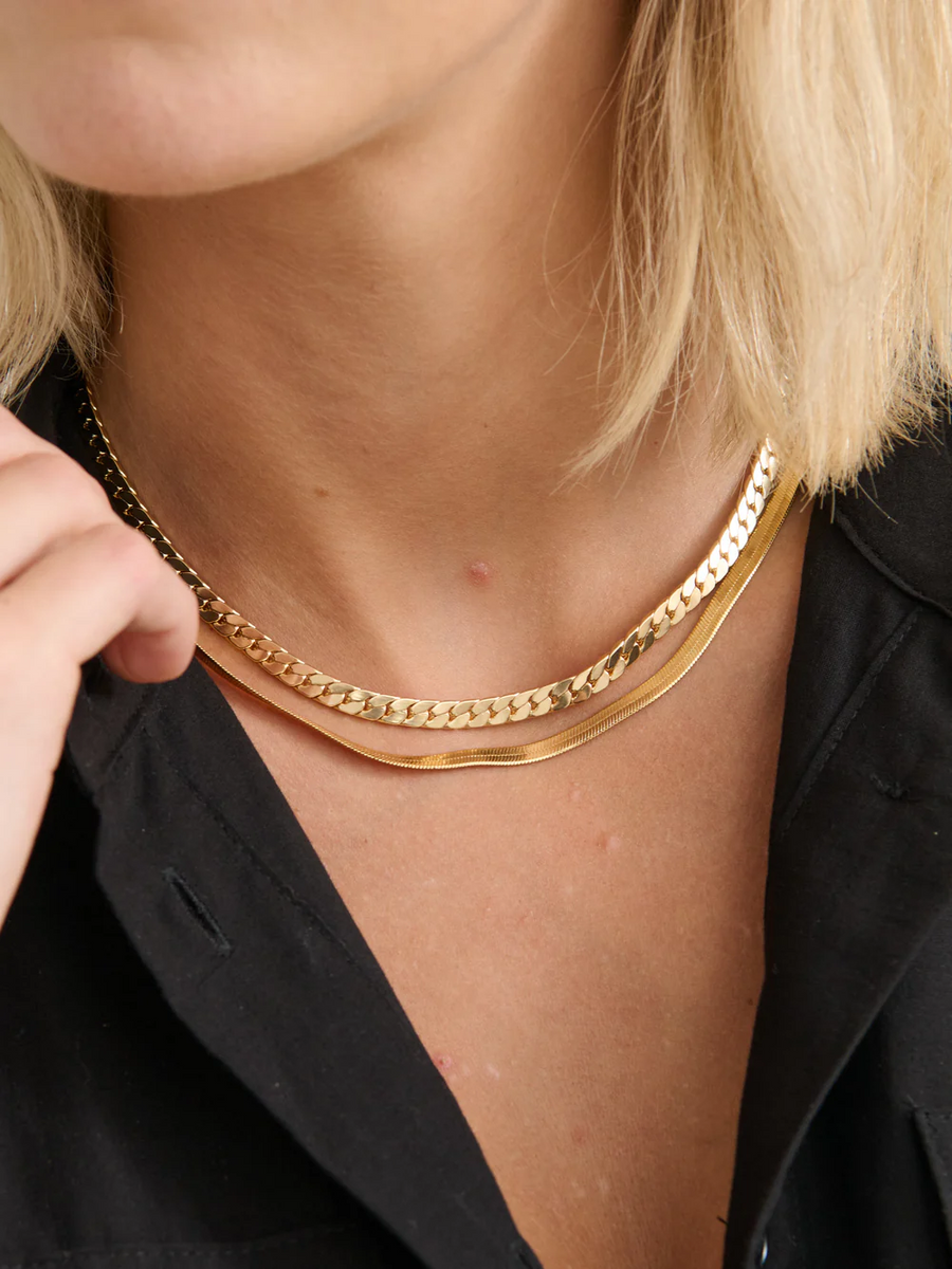 Angels Whisper - Chain 18K Gold Plated Necklace - 5mm