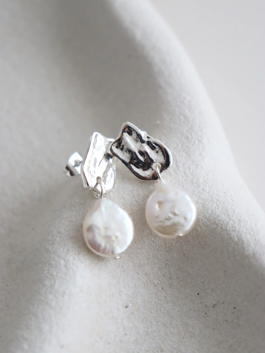 Angels Whisper - Messina Pearl Sterling Silver Earring