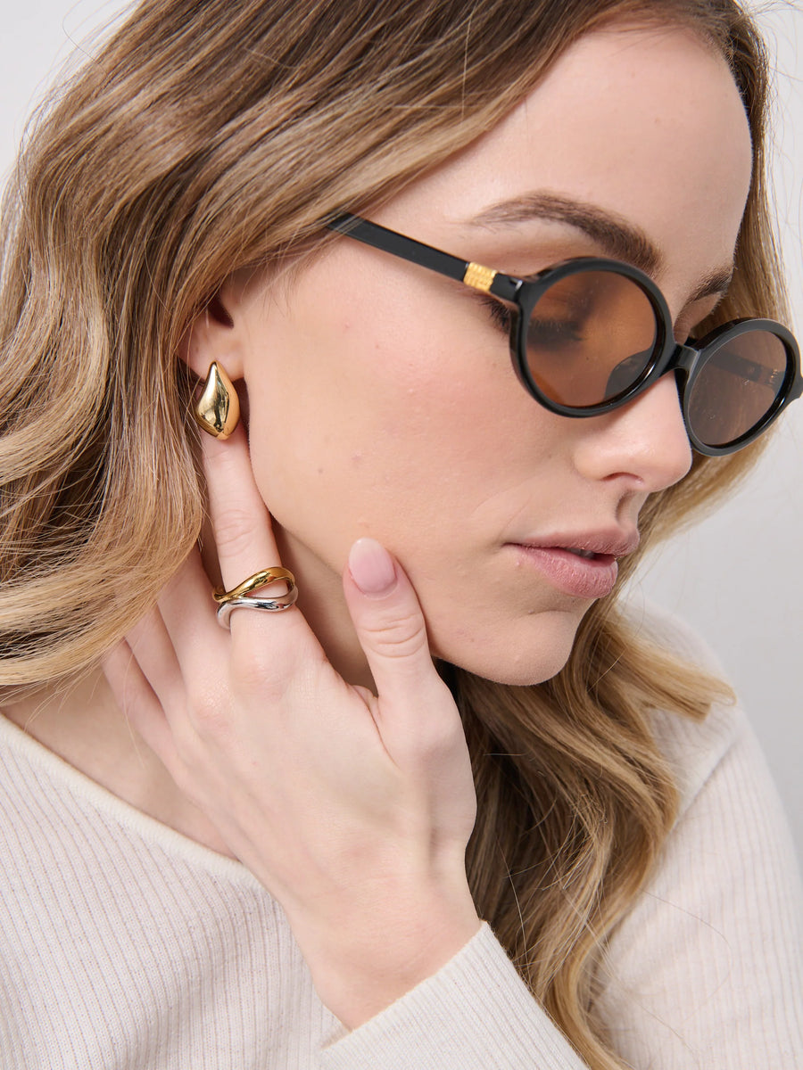Angels Whisper - Anni Drop 18k Gold Plated Earrings