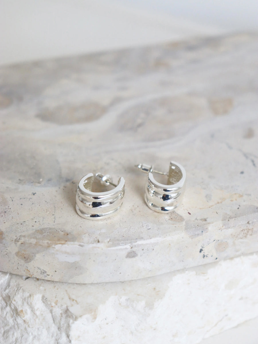 Angels Whisper - L&S Kaia Everyday Sterling Silver Plated Earrings