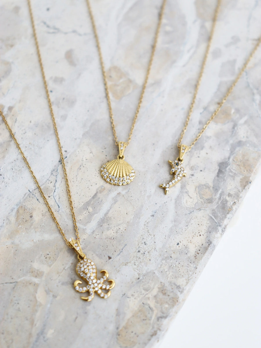 Angels Whisper - Delphine 18k Gold Plated Necklace