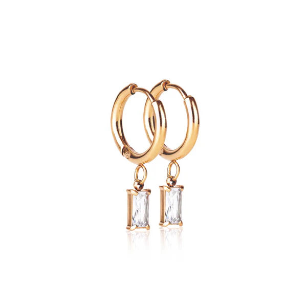 Ever Jewellery - Luxe Drop Huggie Earrings