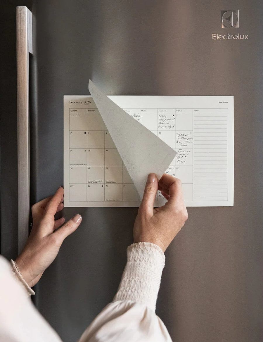 Bespoke Letterpress - 2026 Monthly Fridge Magnetic Calendar