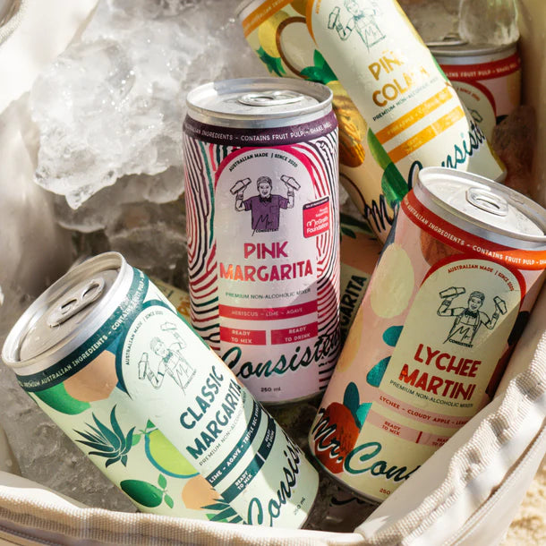 Mr Consistent - LOCAL PICK UP ONLY - PINK MARGARITA COCKTAIL CANS 4 Pack