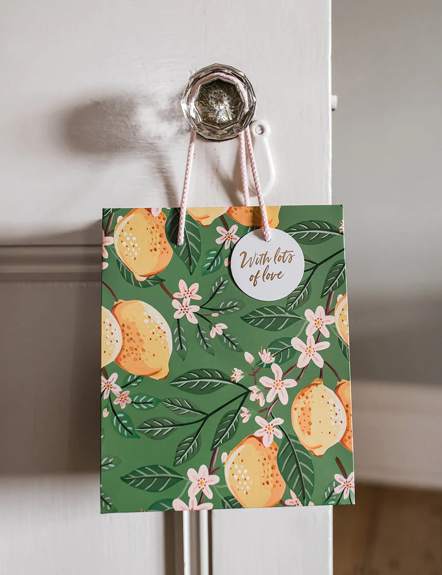 Bespoke Letterpress - Medium Gift Bag - Lemons