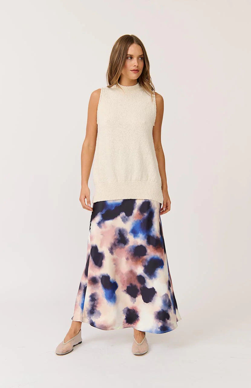 Cartel & Willow - Millie Slip Skirt - Ink Dye