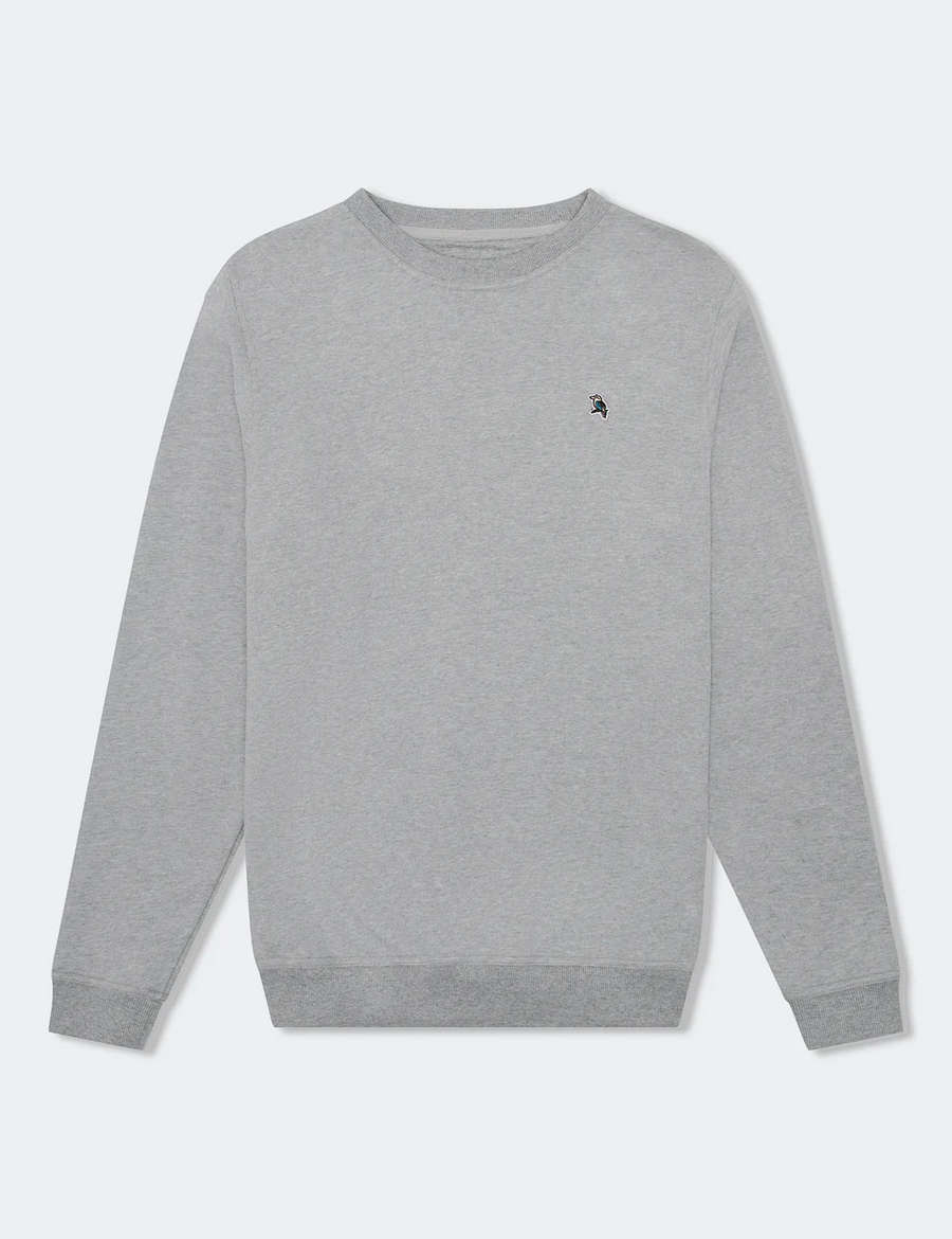 Mr Simple - Simple Fleece Crew - Grey Marble