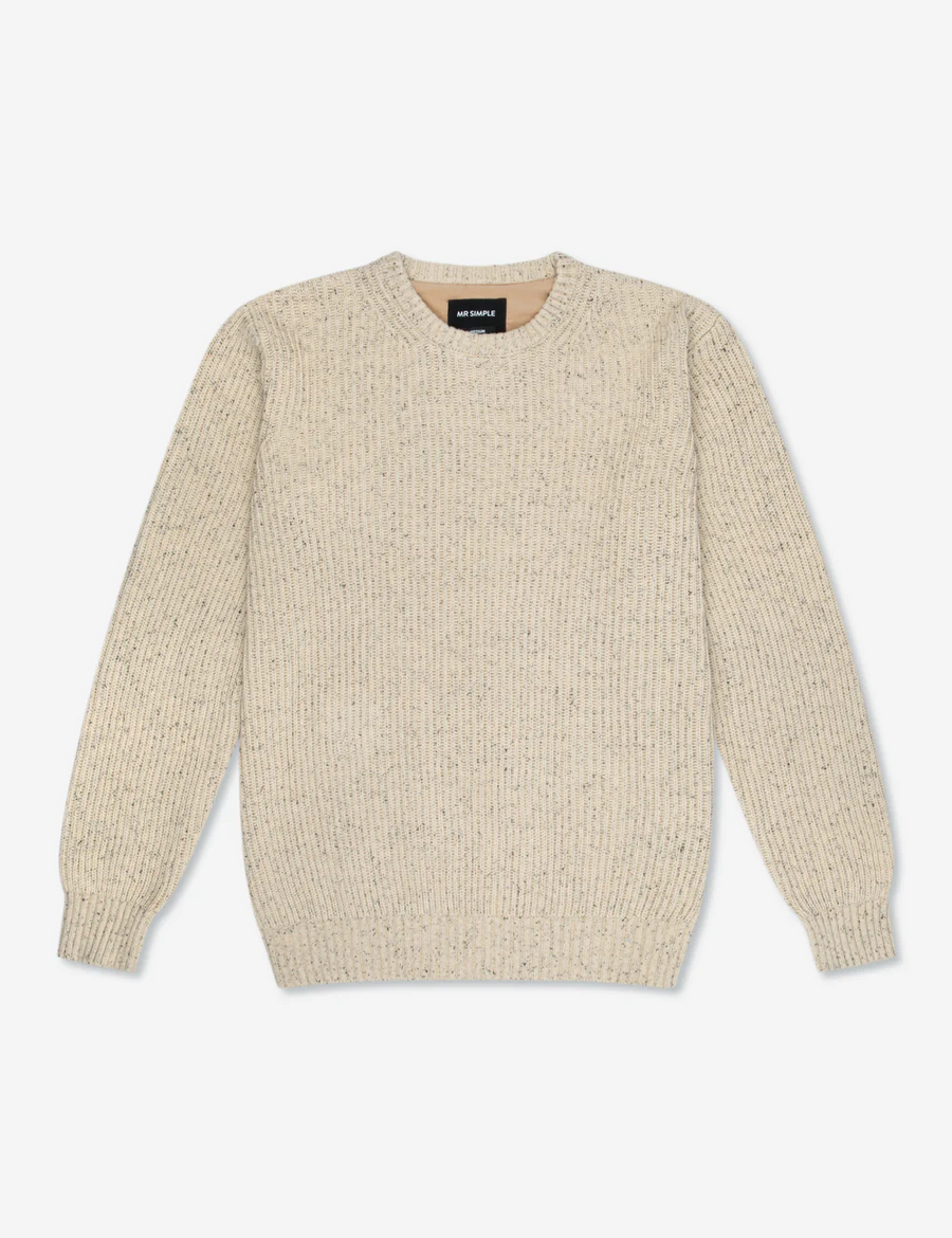 Mr Simple - Fisher Chunky Organic Knit - Oatmeal